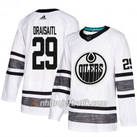 Män Ishockey Edmonton Oilers tröja Leon Draisaitl 29 Vit 2019 All-Star Adidas Authentic